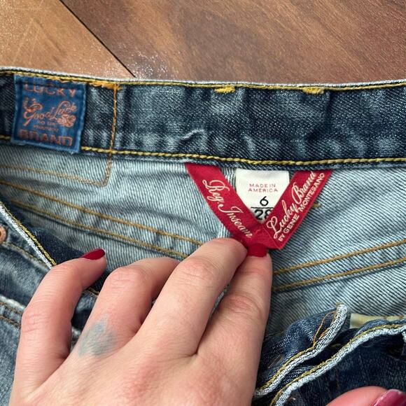 Lucky Jeans Classic Rider Jean blue denim regular inseam size 6/28 - Picture 6 of 6